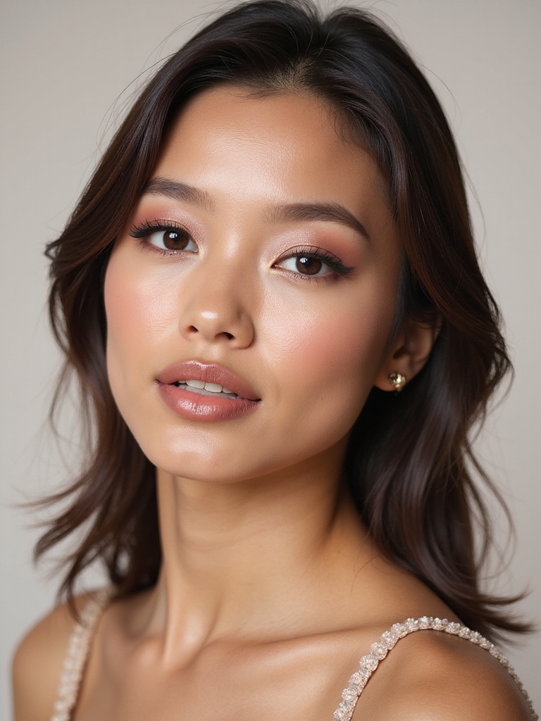 mauve matched soft glam