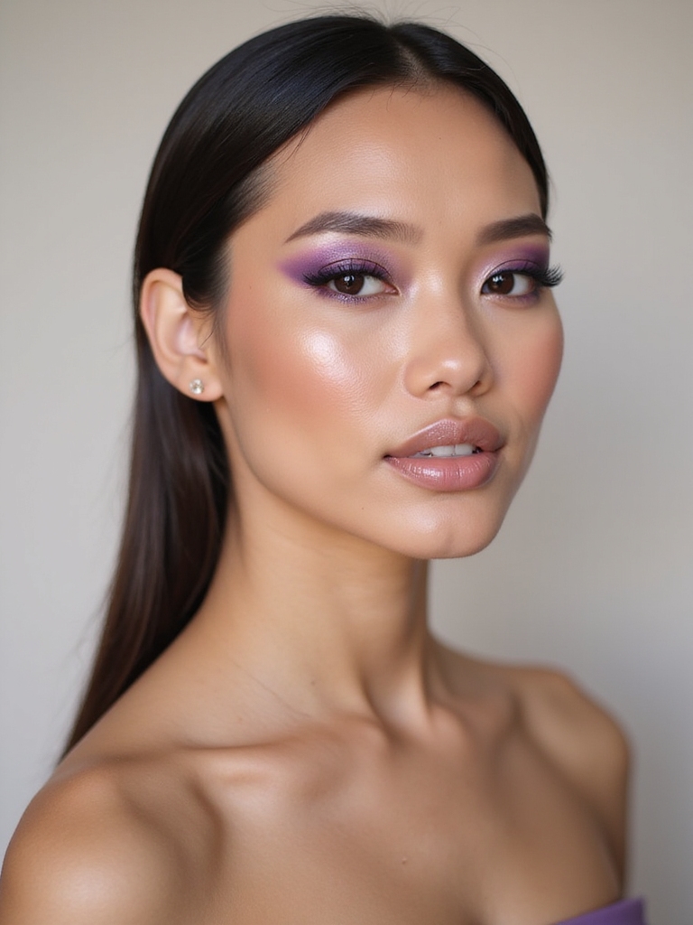 metallic lavender sculpted cutcrease