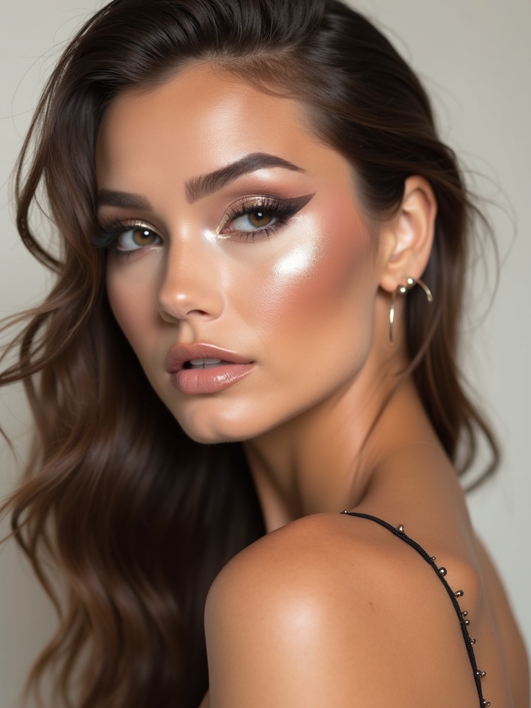 metallic thin winged shimmering accents