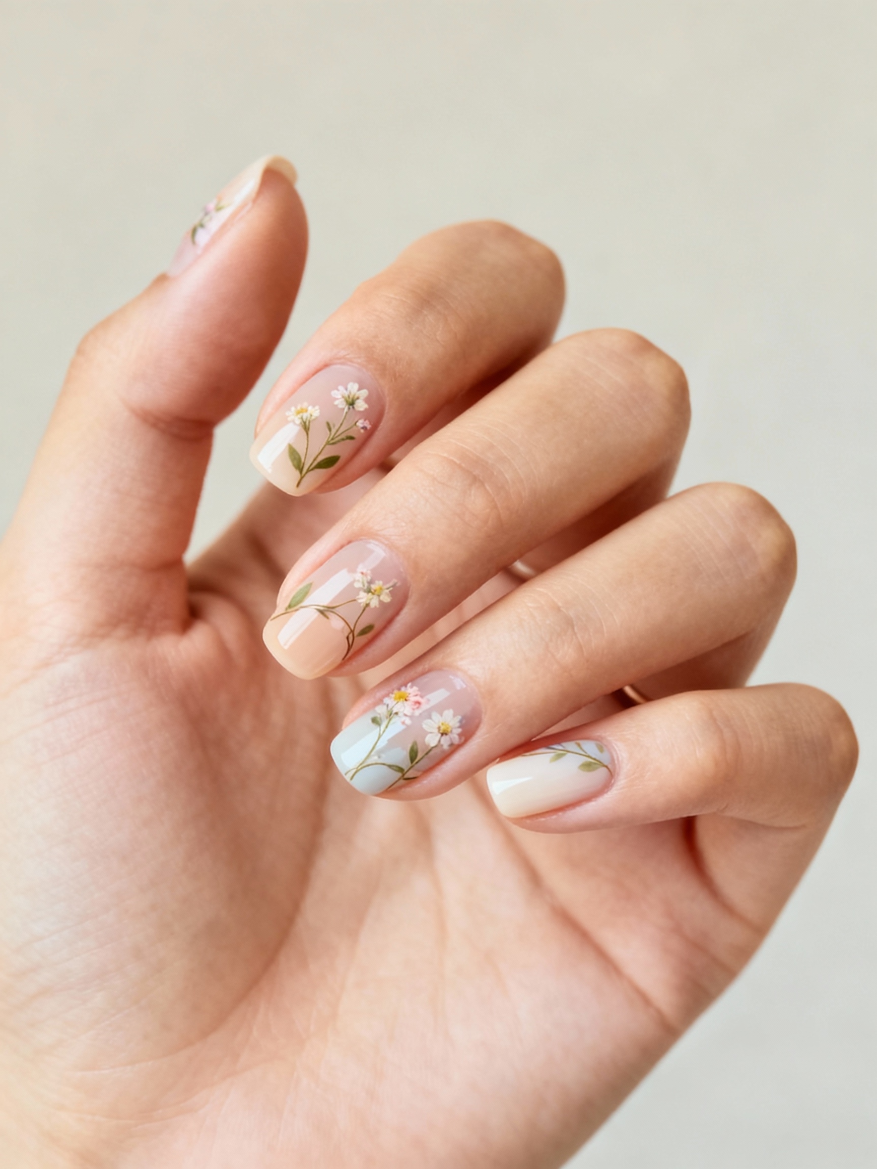 micro floral sun kissed accents