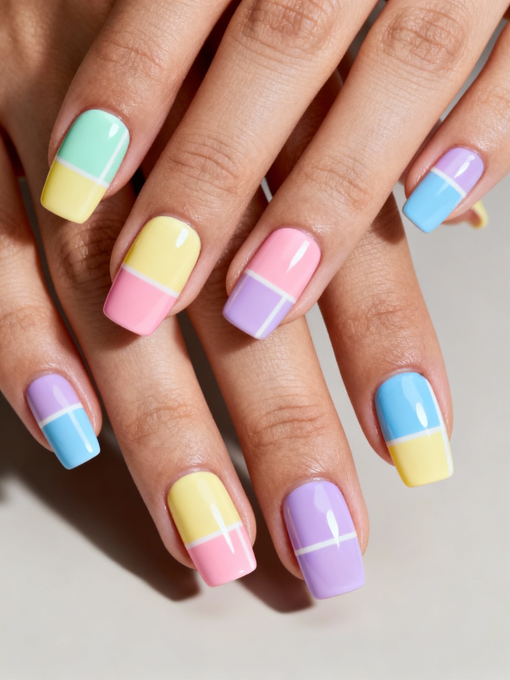 milky pastel graphic color blocks