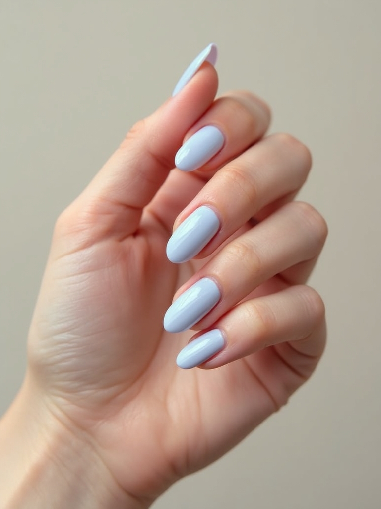 milky pastel translucent glossy finish