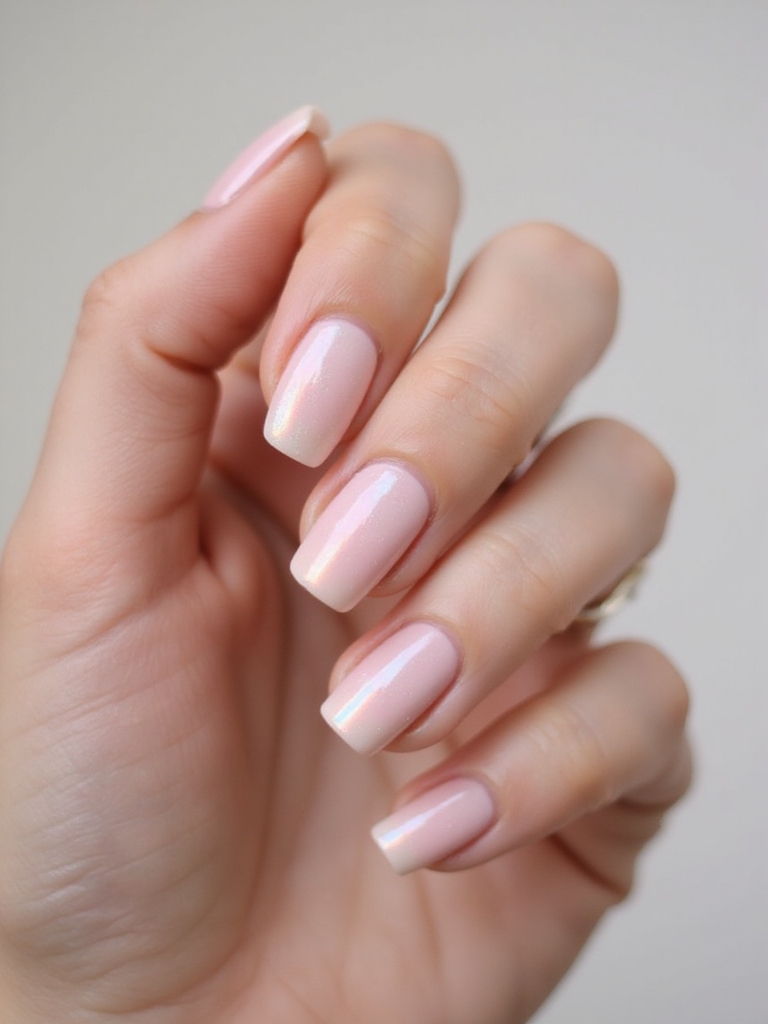 milky pink ethereal glow