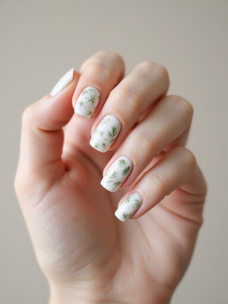 milky white micro floral