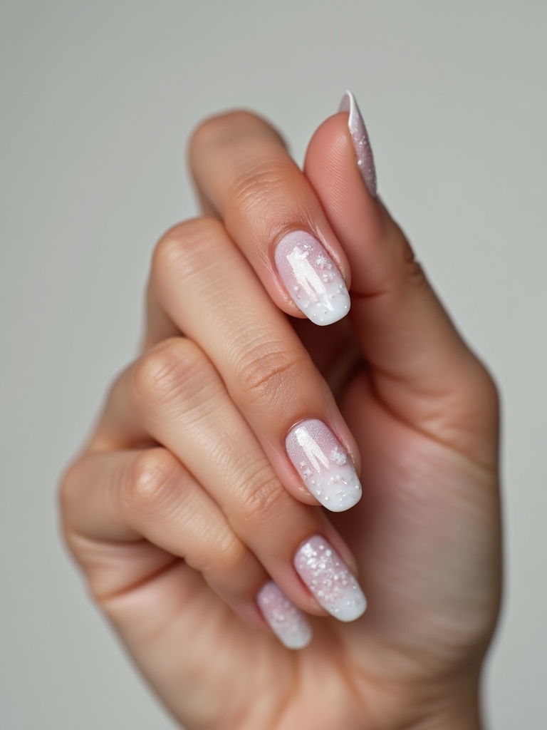 minimalist crisp snowflake accents
