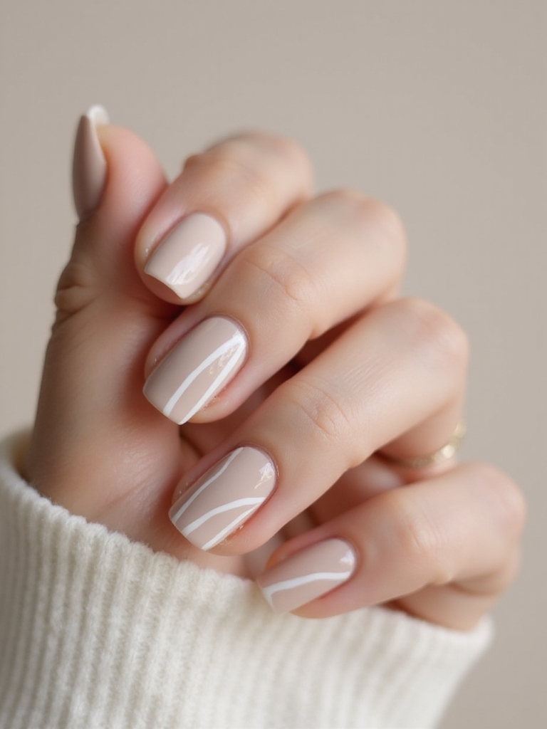 minimalist glossy negative space lines
