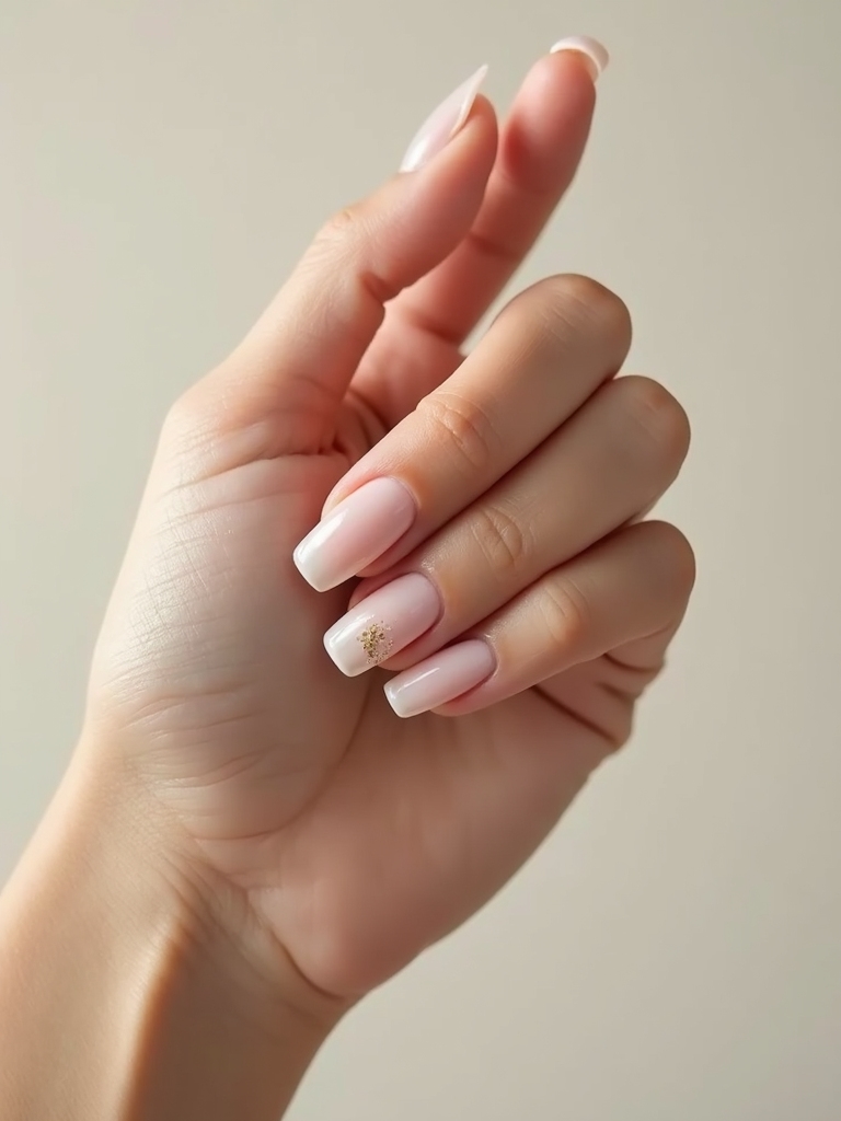 minimalist gold foil accents