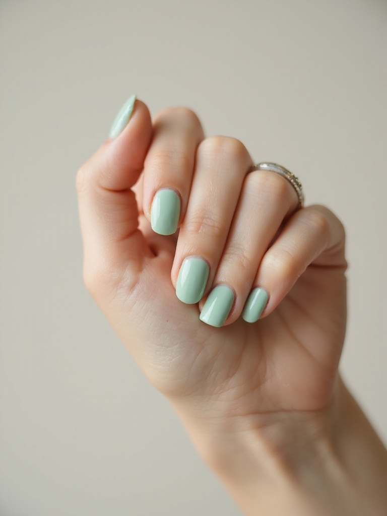 mint to pistachio soft ombr