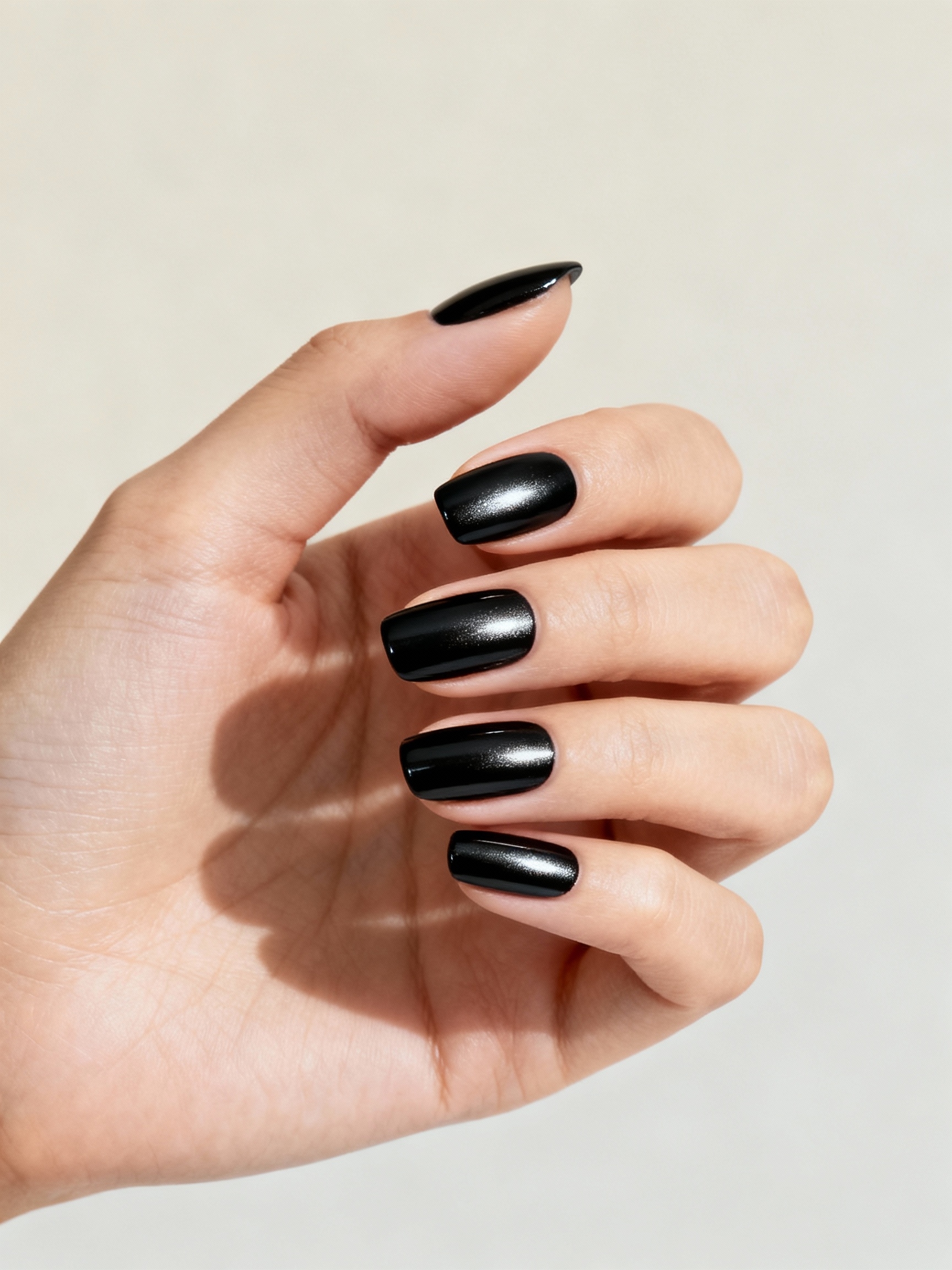 mirror black oil slick chrome