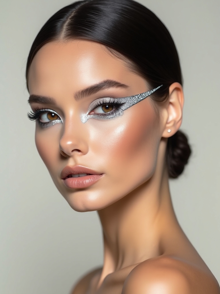 mirror bright chrome winged liner