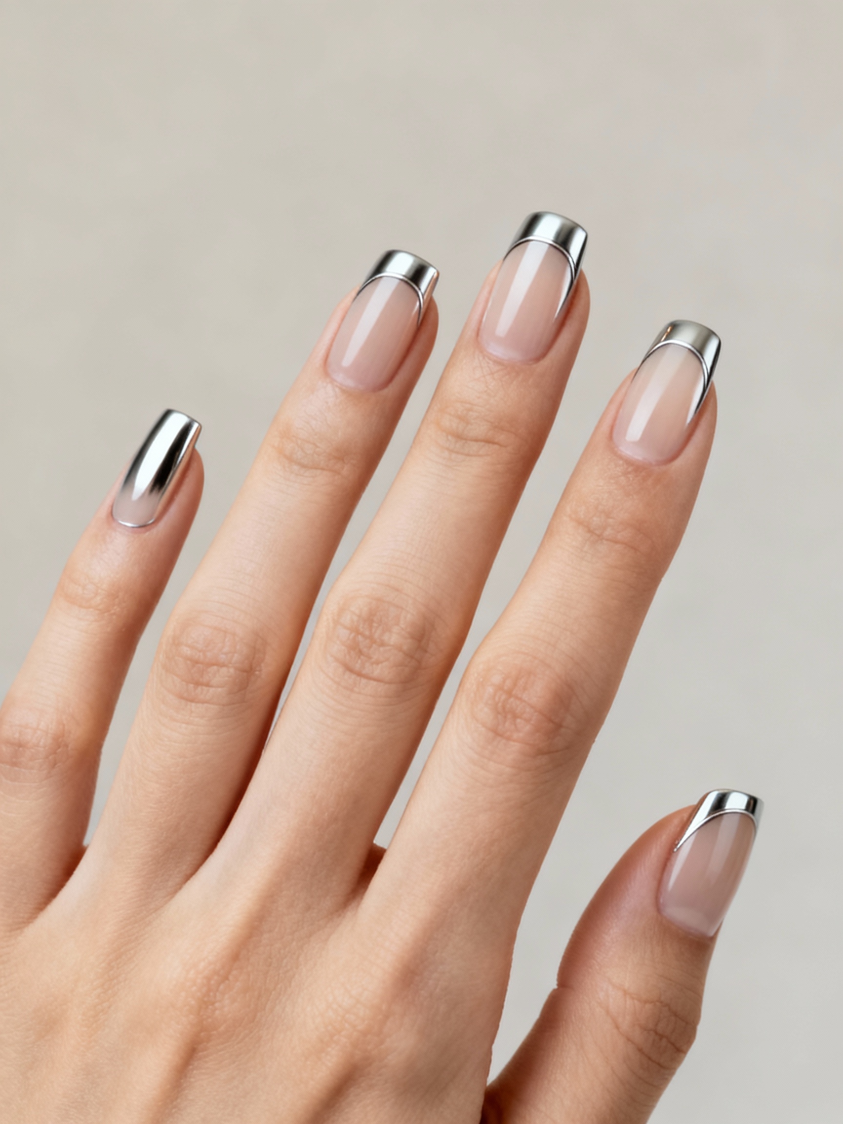 mirror bright tapered chrome tips