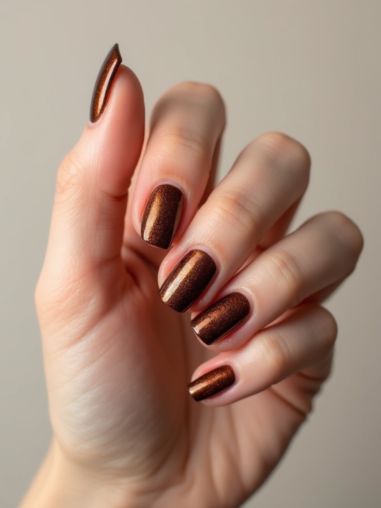 molten copper cat eye shine