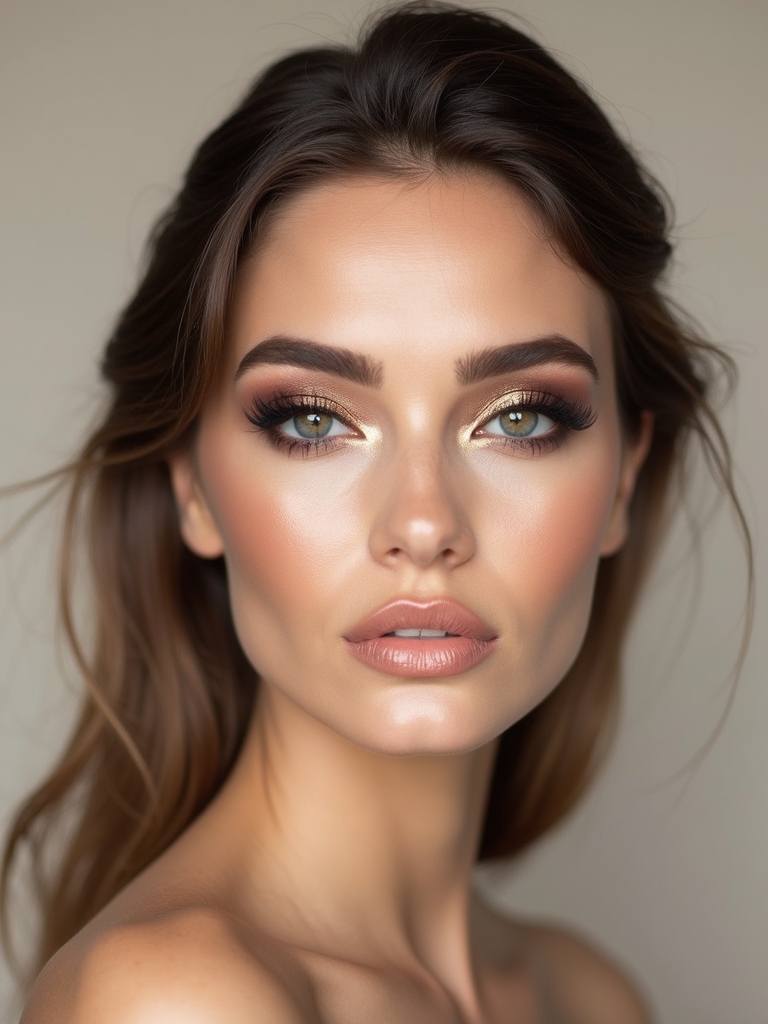 molten copper smoky eye