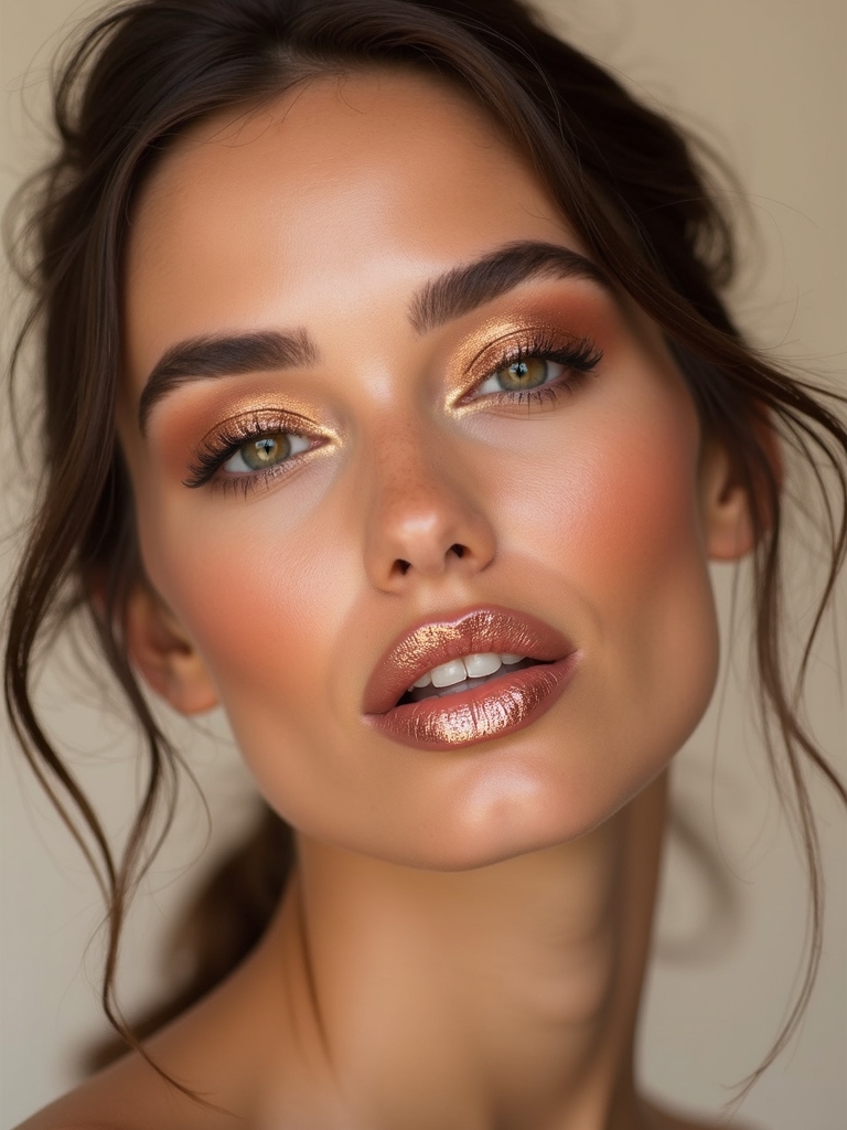 molten metallic ombr lips