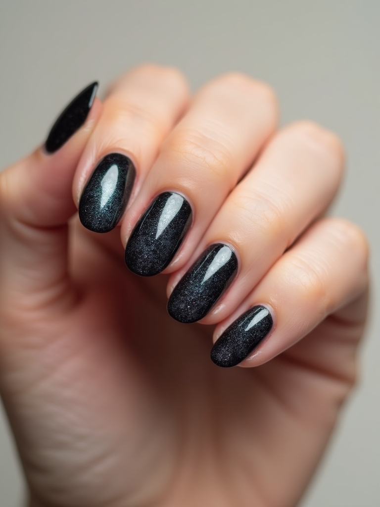 moody charcoal magnetized cat eye