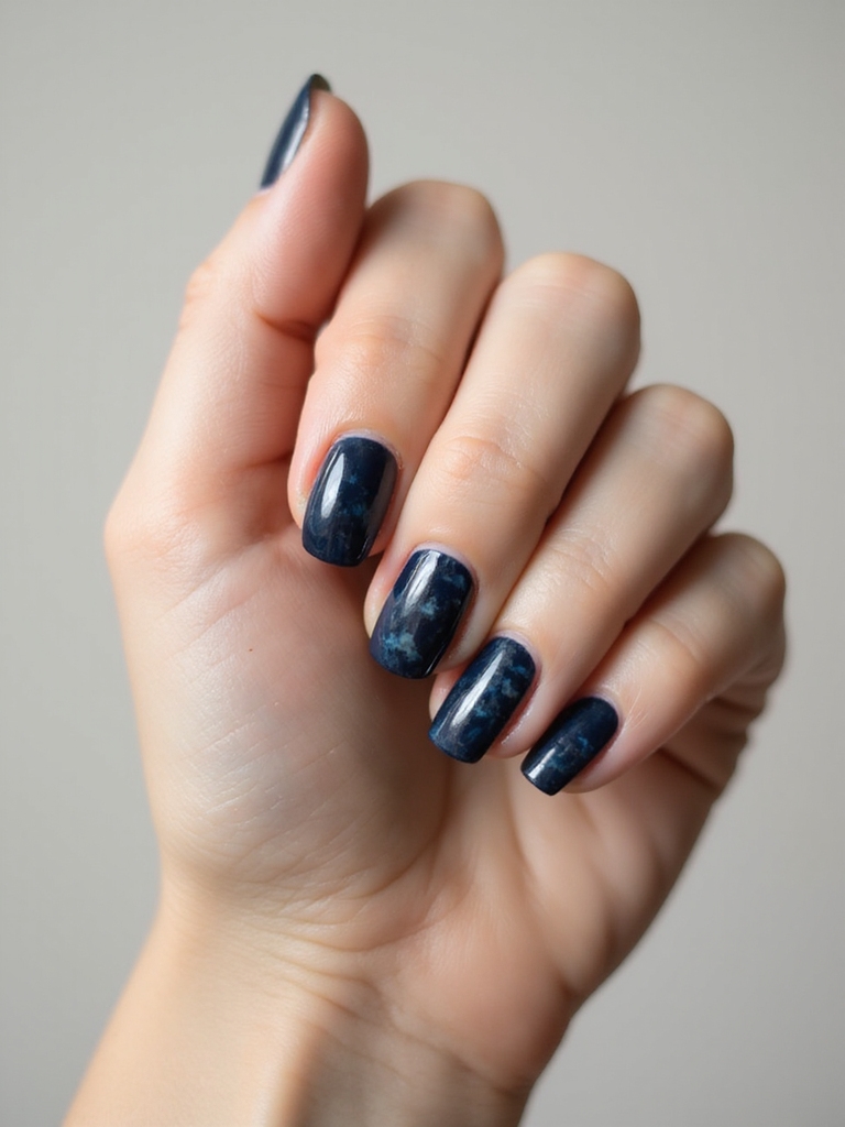 moody layered deep blue tortoiseshell