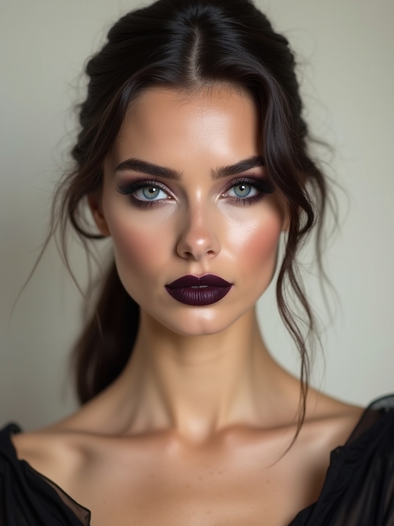 moody nightshade ombre lips