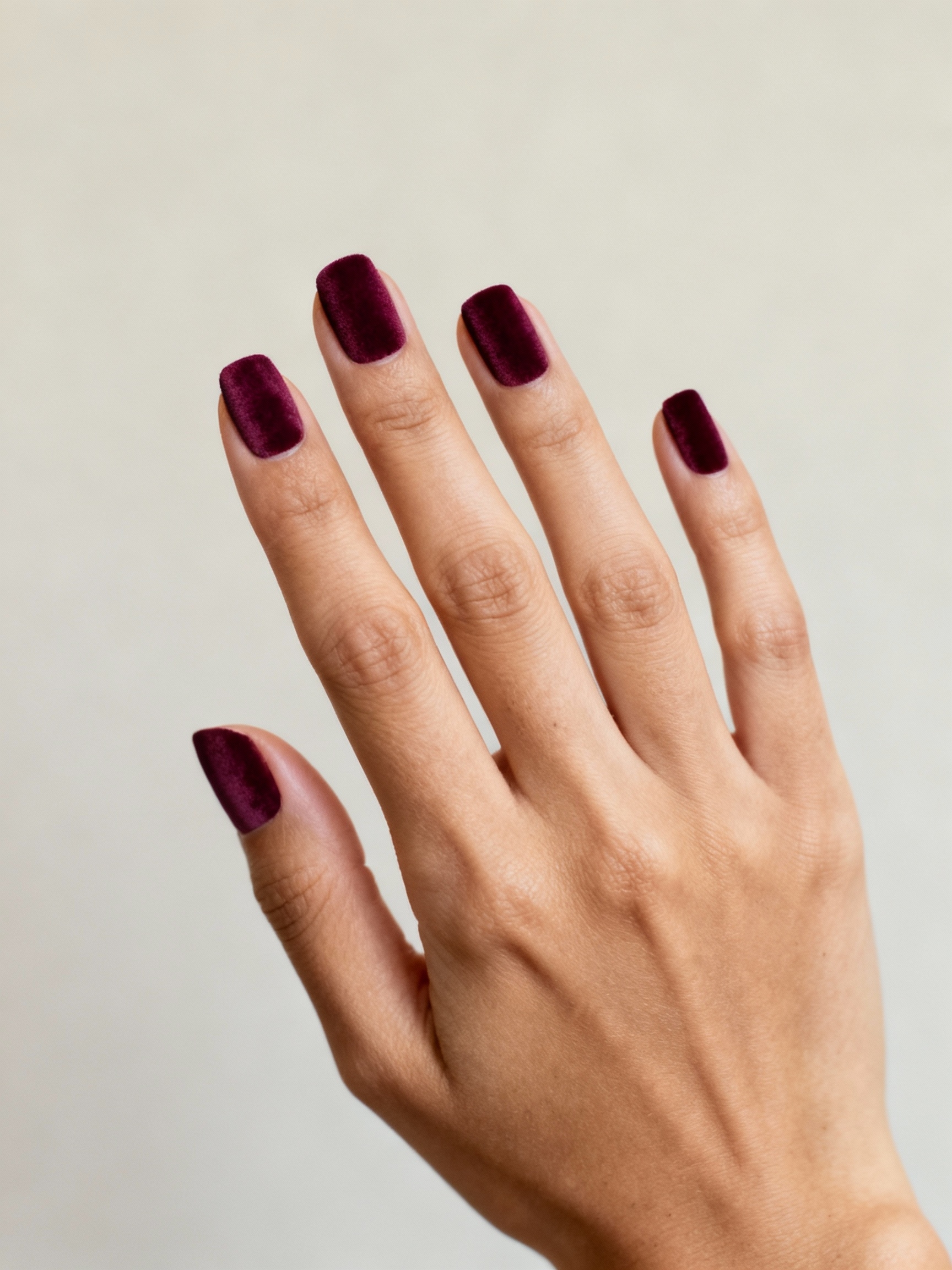 moody plum velvet nails