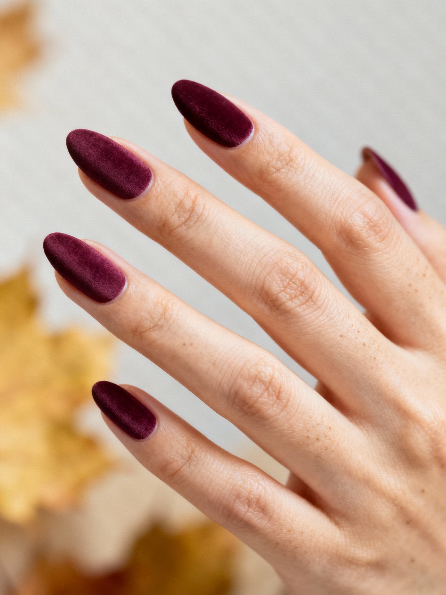 moody velvet plum nails