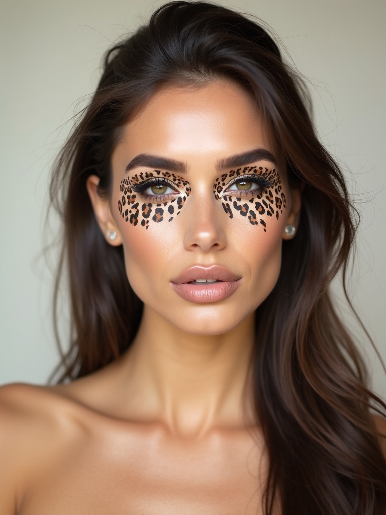 negative space leopard print lid