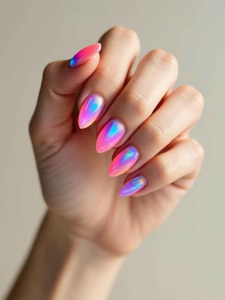 neon glossy high contrast halo