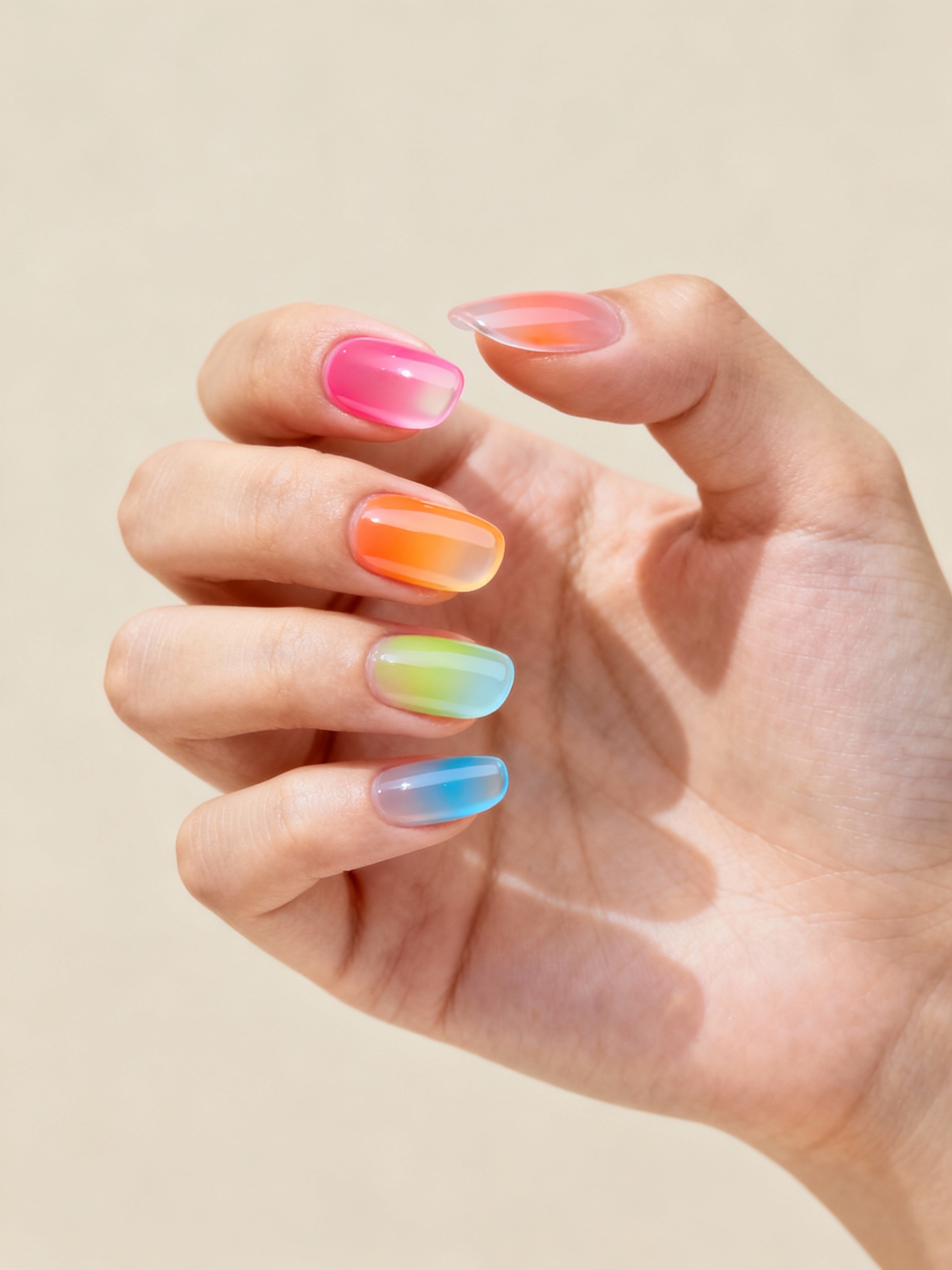 neon translucent glossy squishy