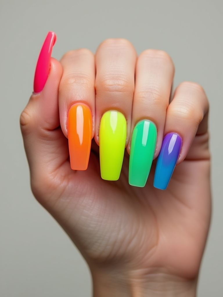 neon transparent jelly coffin