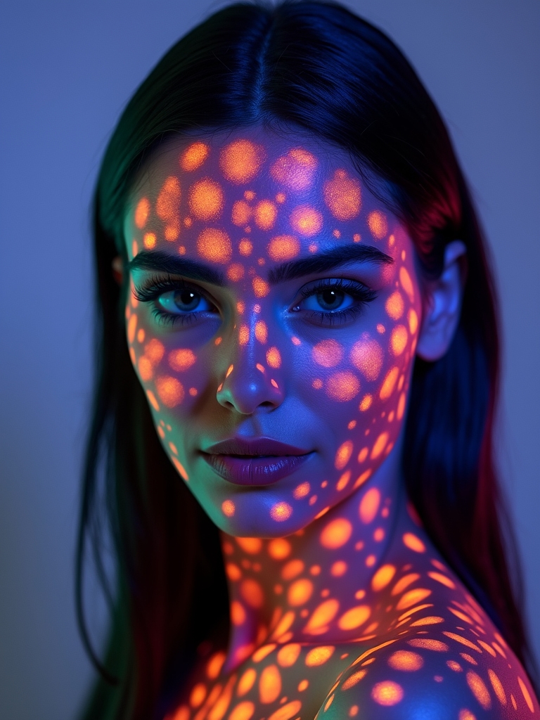 neon uv cheetah glam