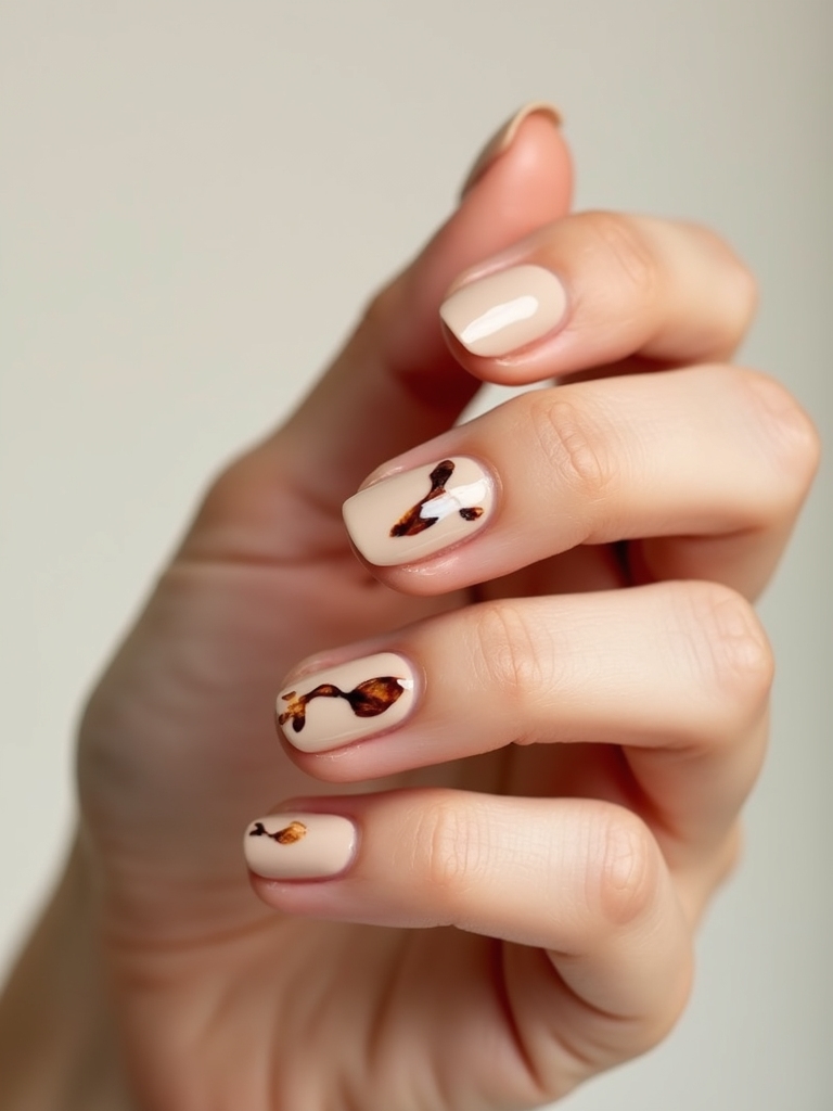 neutral tortoiseshell glossy accent