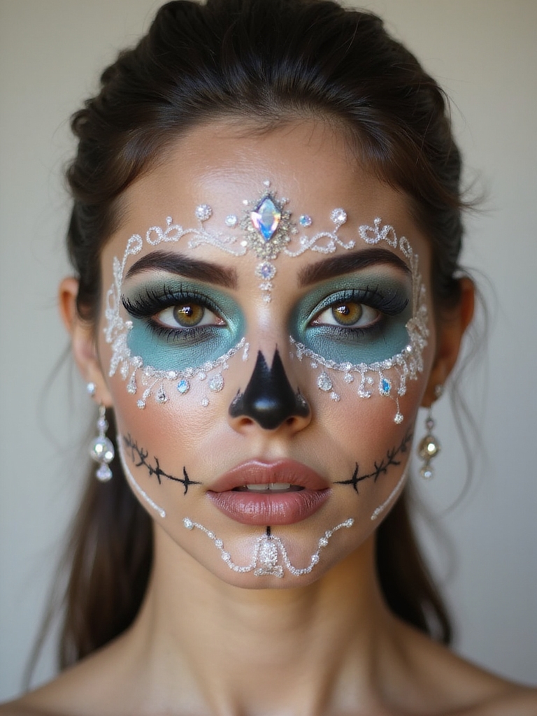 opalescent crystal teardrop detailing