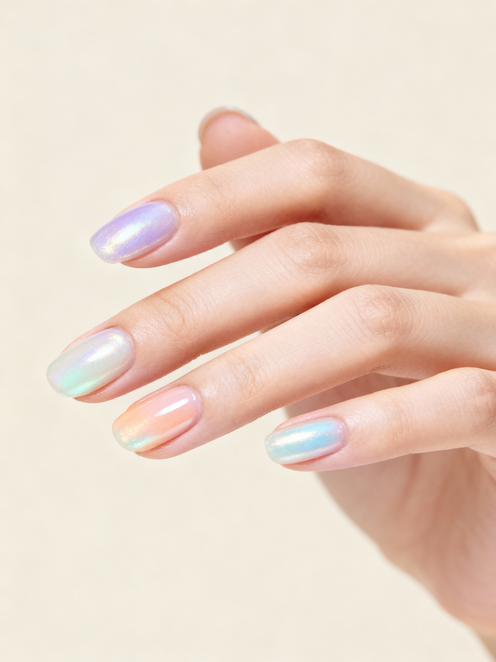 opalescent pastel iridescent sheen