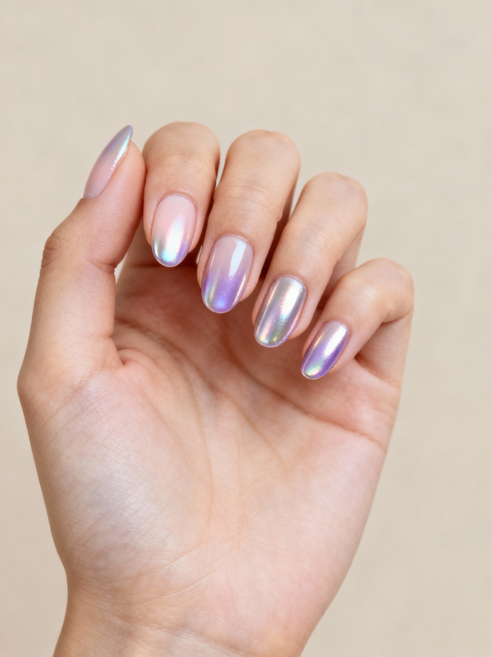 pastel chrome seamless ombre