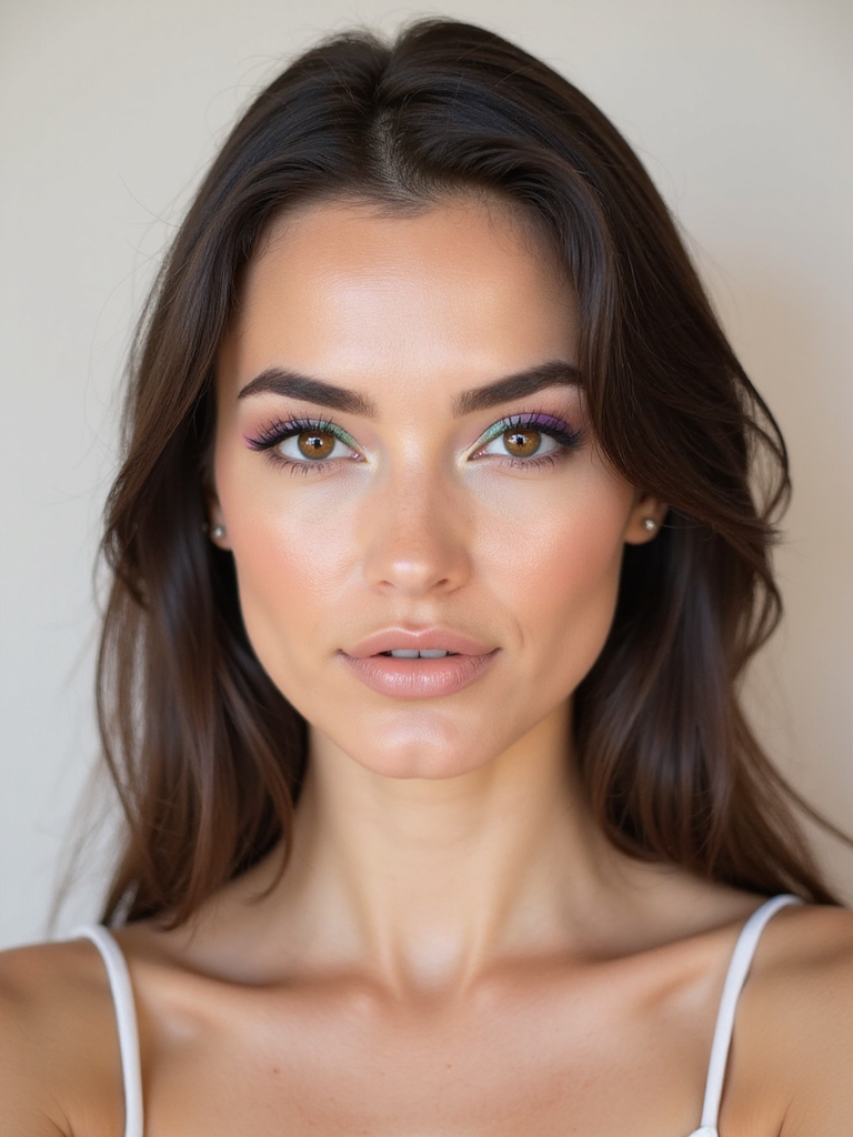 pastel cut crease contrast