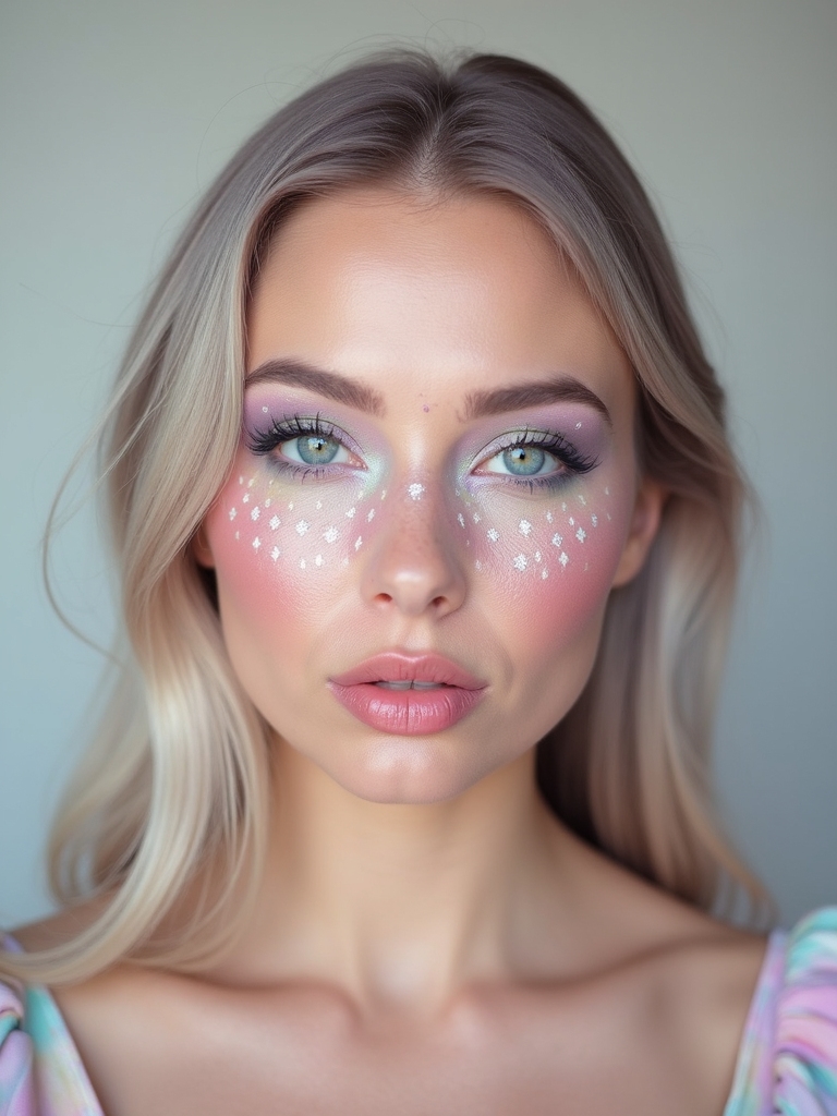 pastel harlequin soft blush