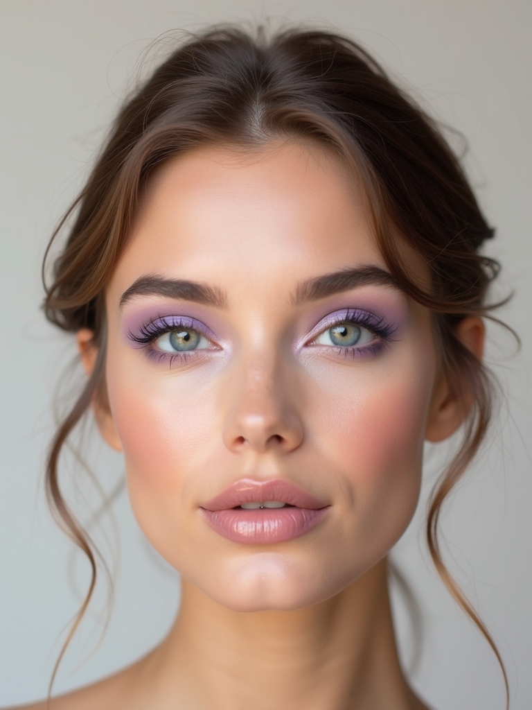 pastel lavender floating crease