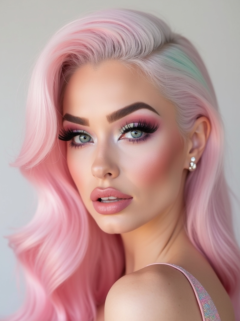 pastel lilac mint dreamlook