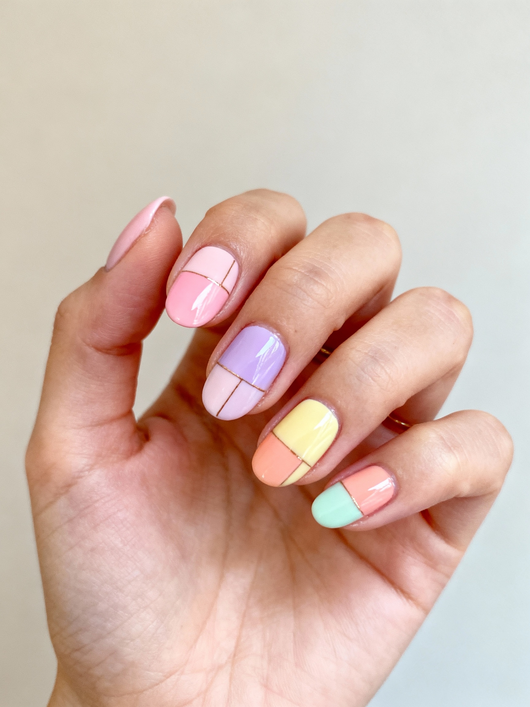 pastel patchwork with hearts
