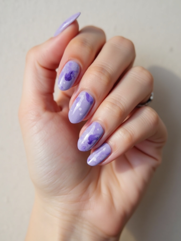 pastel ripple lavender swirls