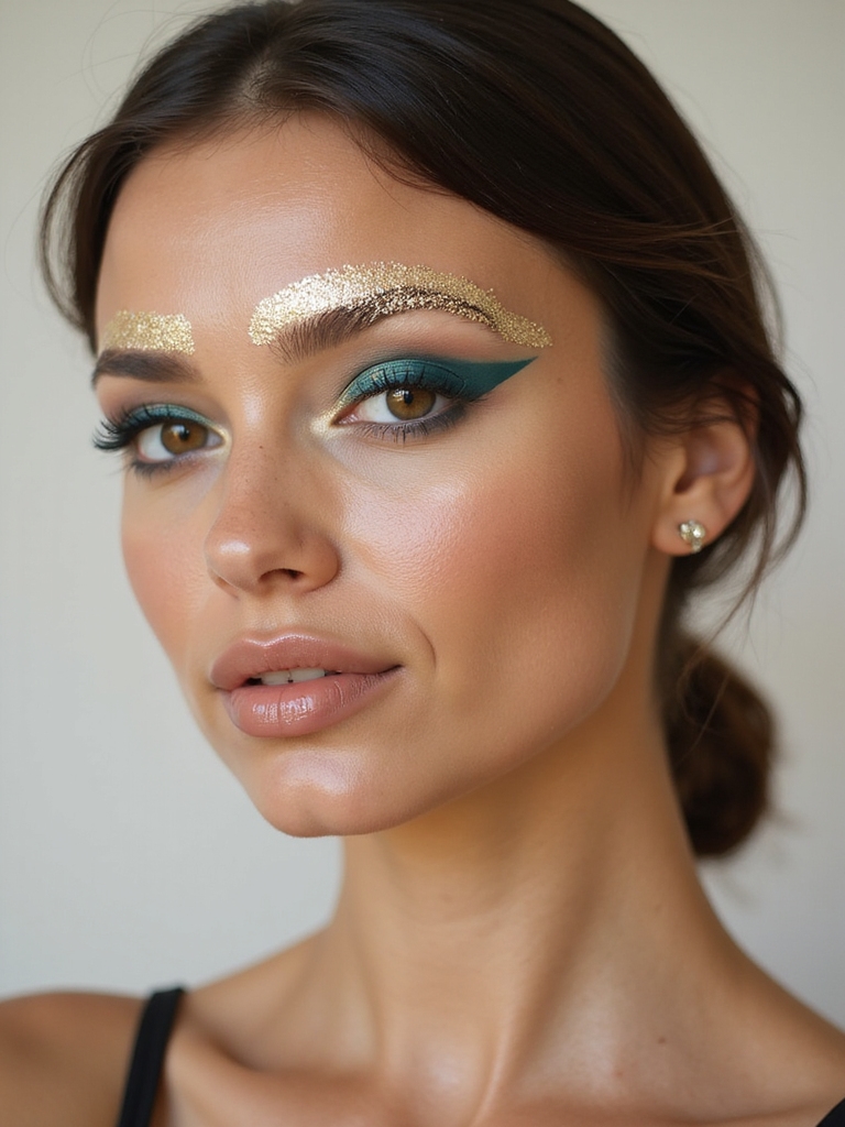 pearly gold under arch shimmer