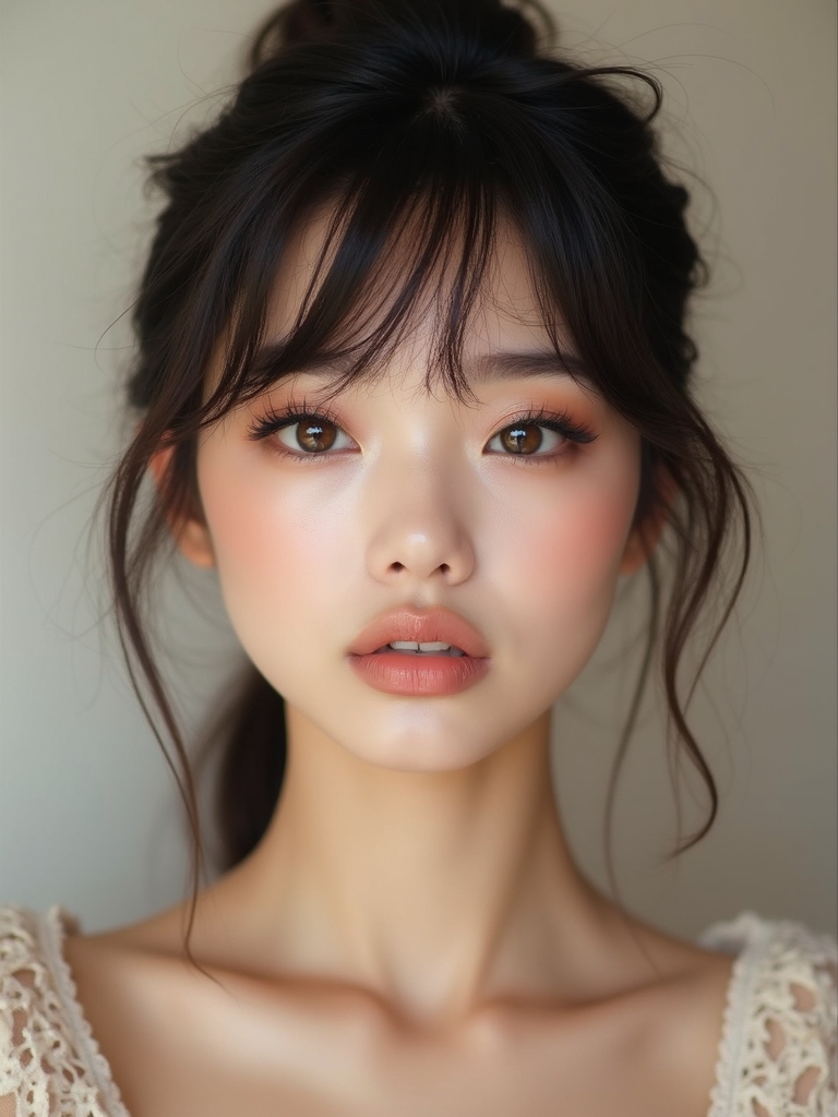 pillowy overlined glossy nude