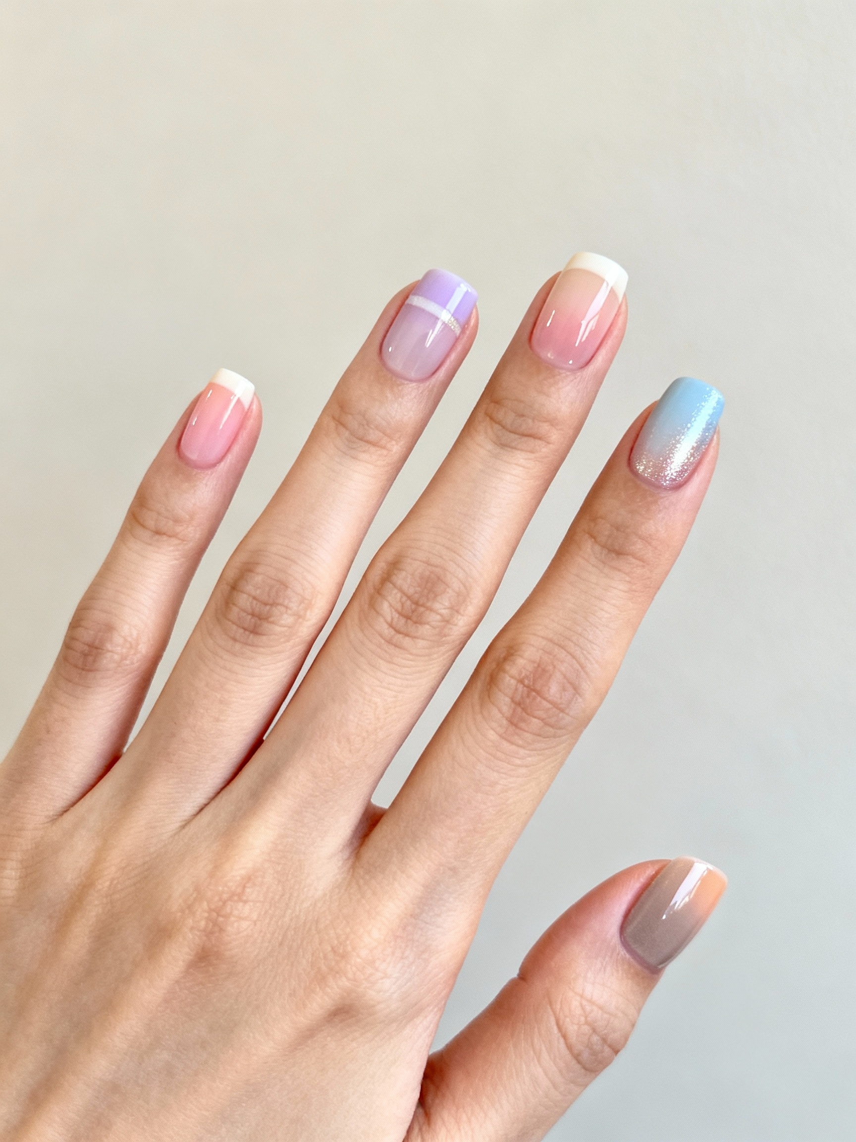 playful soft glam acrylic nails