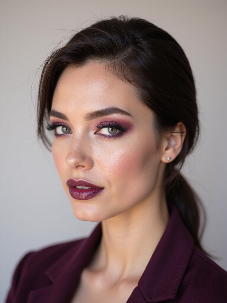 plum on plum chic makeup