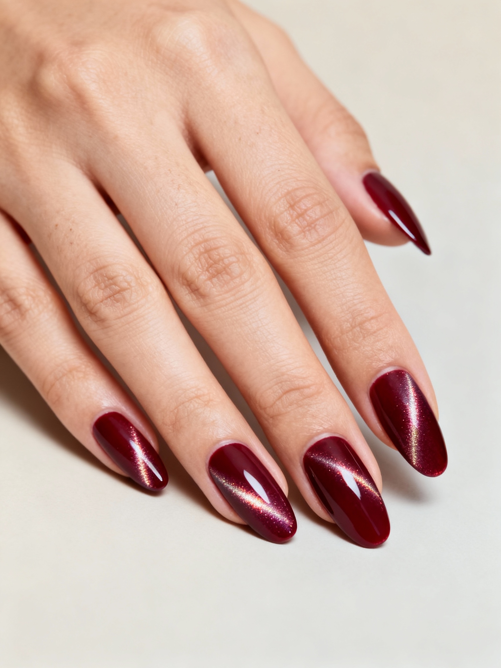 plush wine red magnetic shimmer