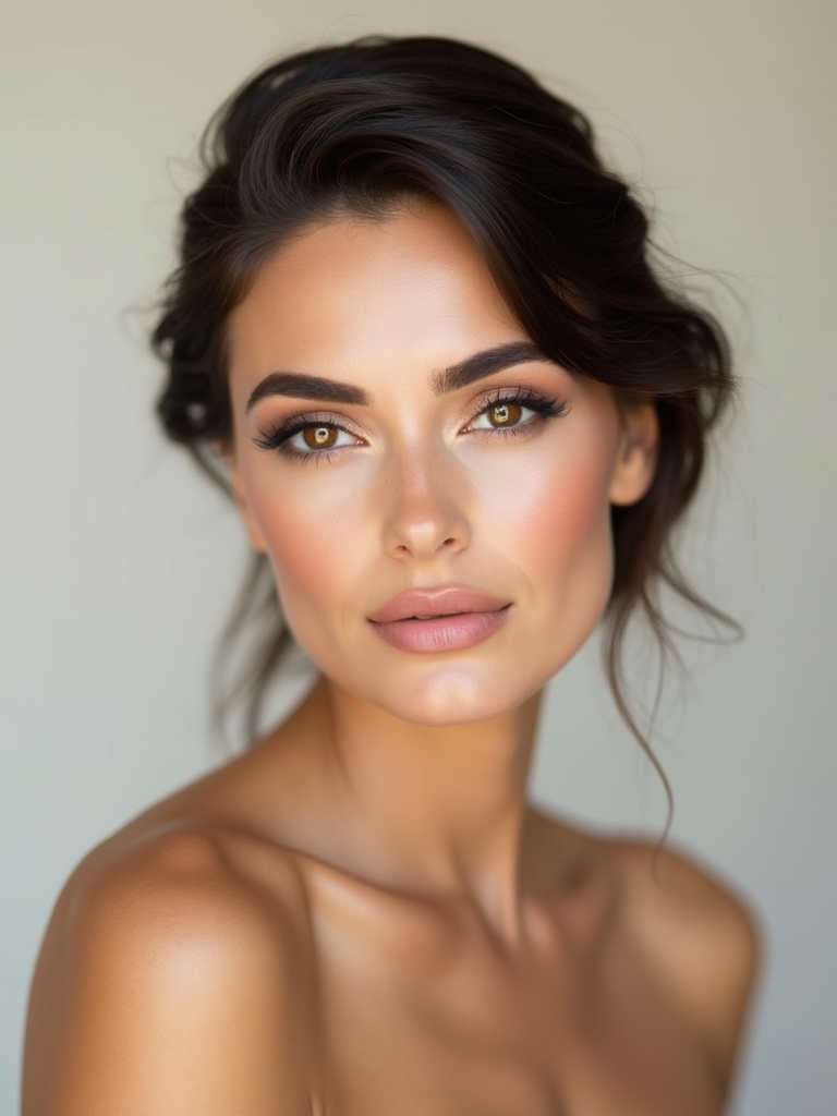 polished airy feathered brows