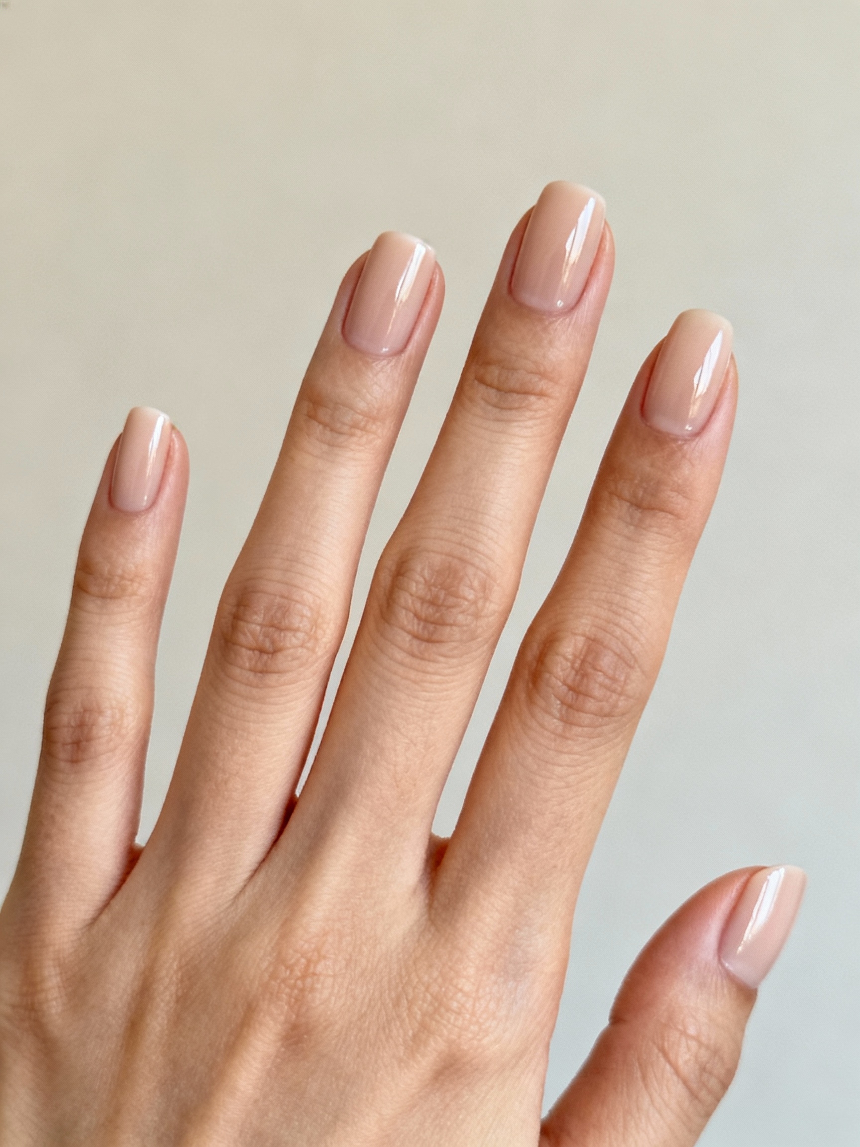 polished squoval nails glossy