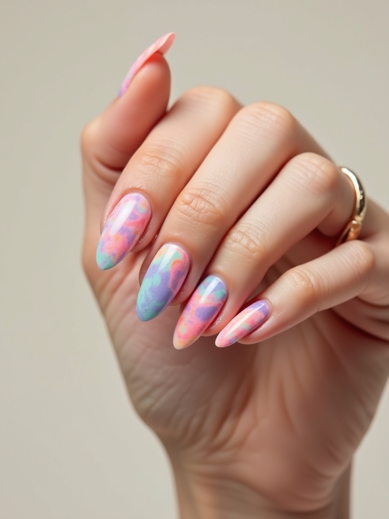 pooled sunset citrus swirls