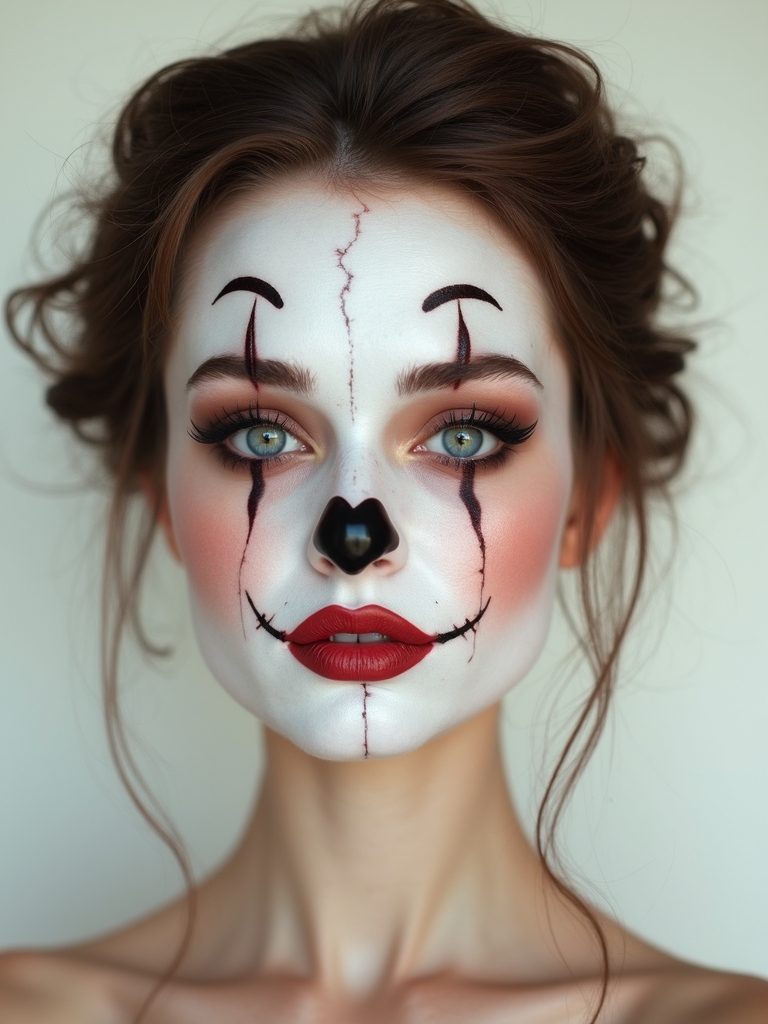 porcelain doll with cracks