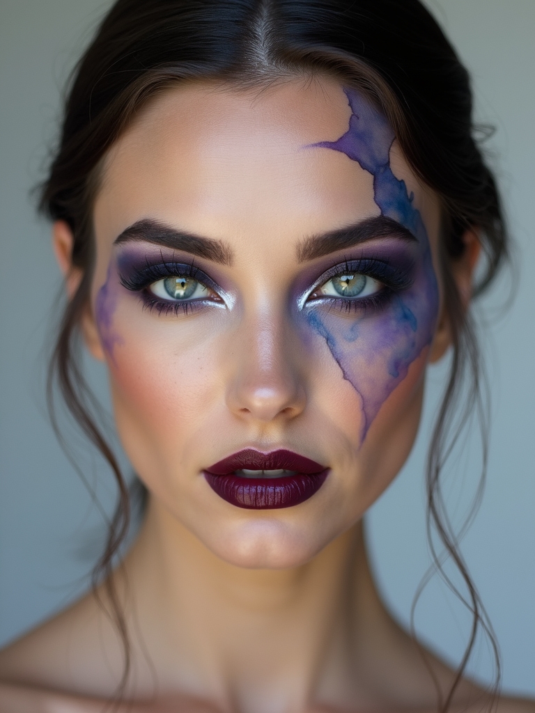 porcelain marbleized vampire skin