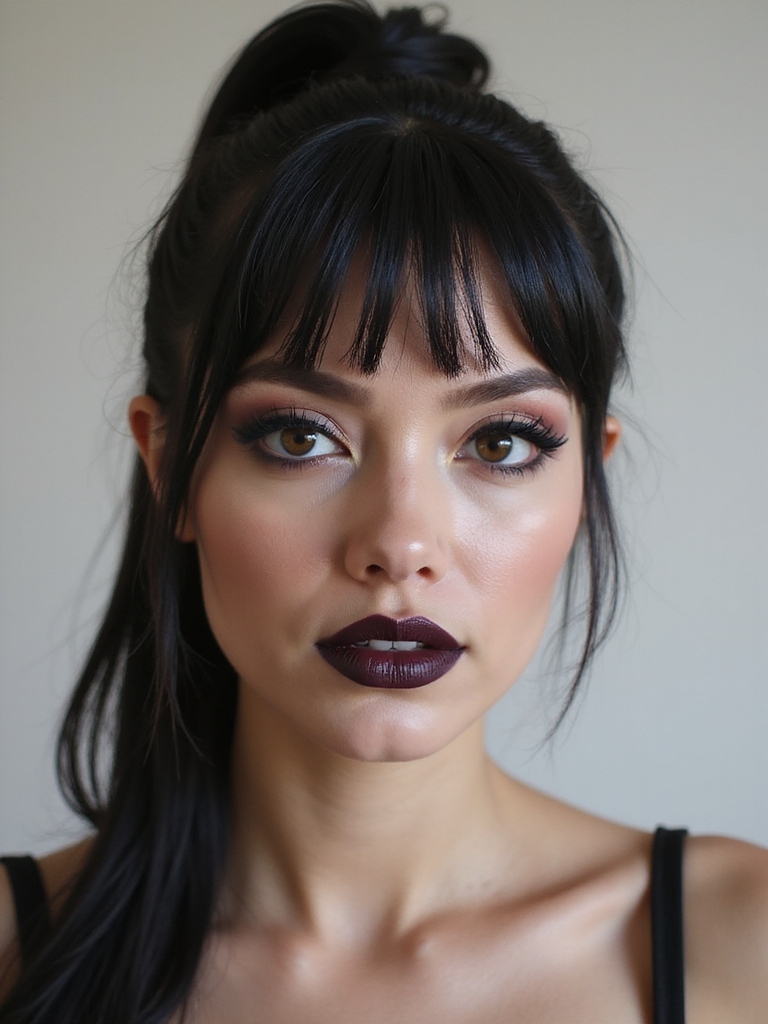 porcelain skin razor cat eye