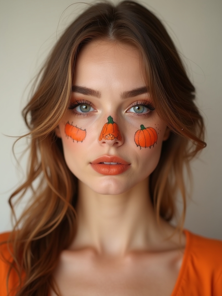 pumpkin orange sunlit cheekflush